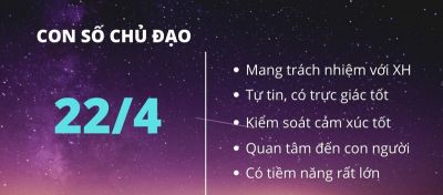 SỐ CHỦ ĐẠO - 22